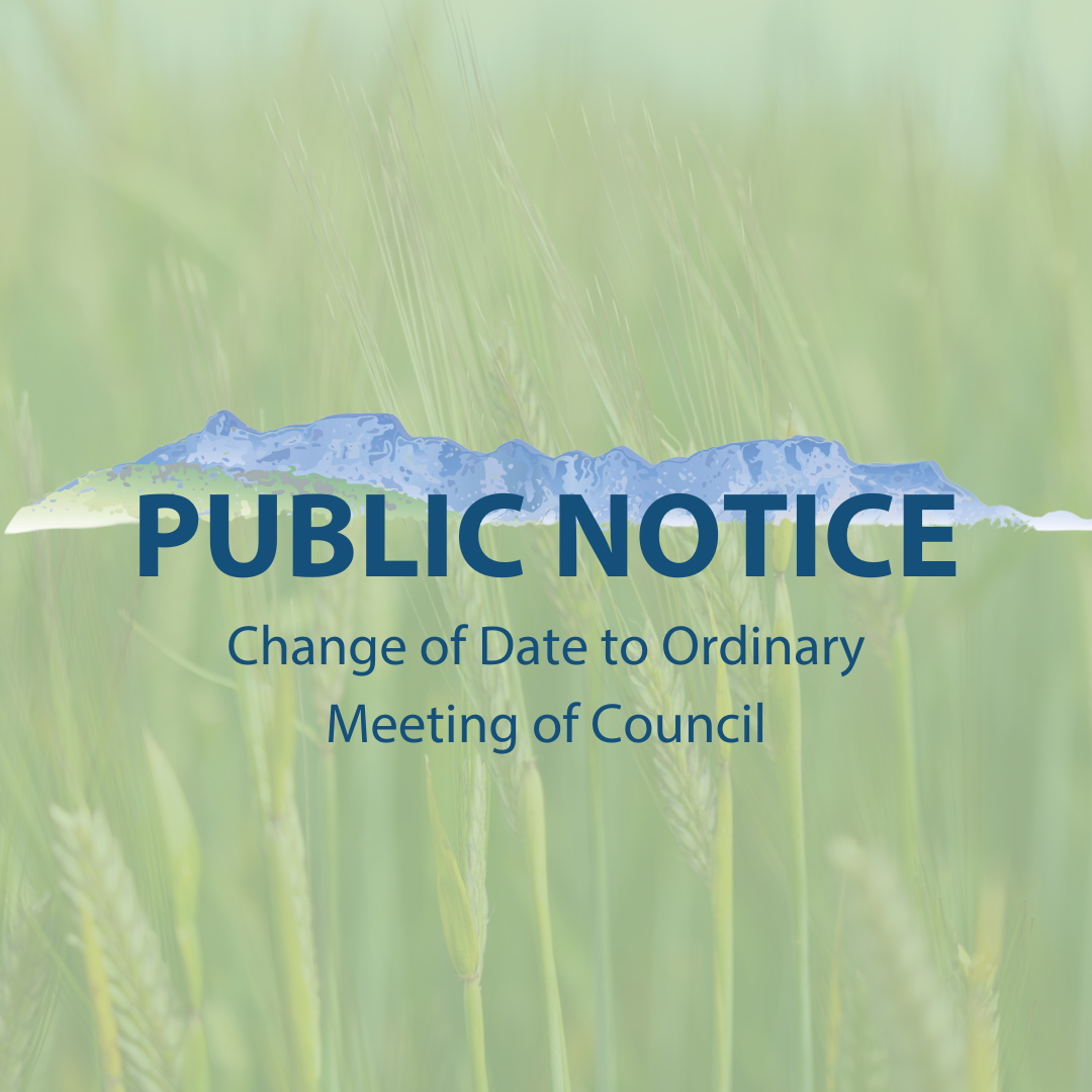 Change of date for the Ordinary Meeting of Council