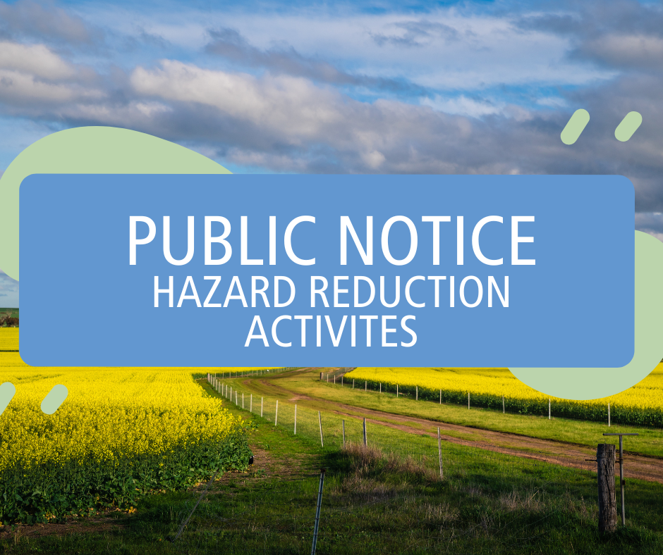 HAZARD REDUCTION ACTIVITIES – Ongerup Townsite